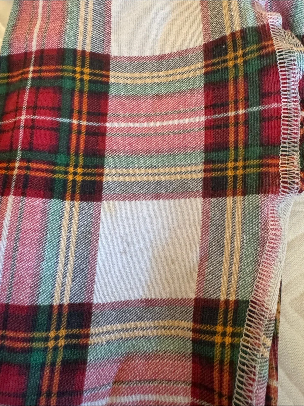Hanna Andersson Red and White Plaid Kids Pajama Set